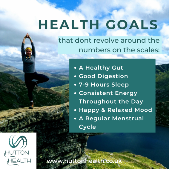 health goals that don't revolve around the numbers on a scale.