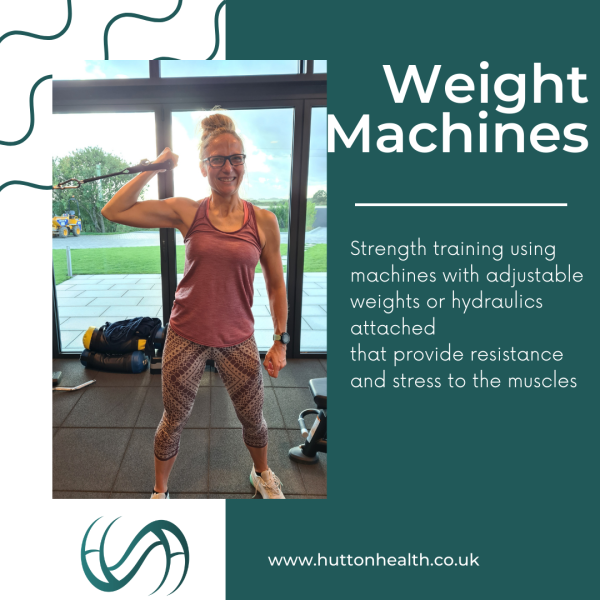 strength training using weights machines