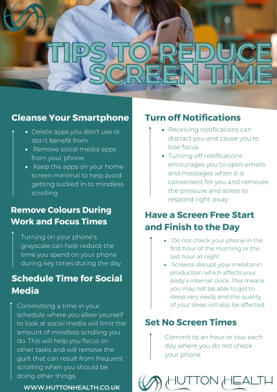 tips to reduce your screen time