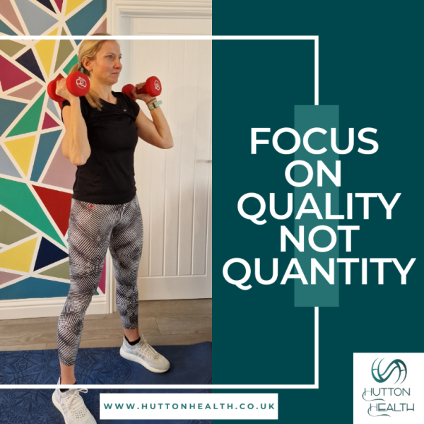 4.	Focus on quality instead of quantity to fit exercise into your busy schedule