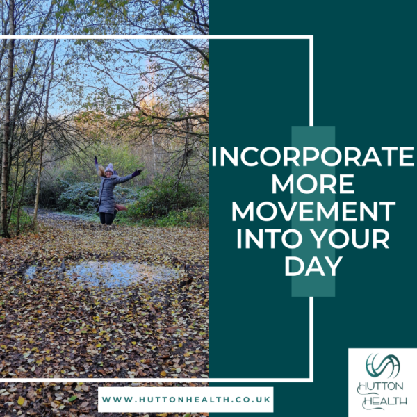 8.	Incorporate more movement into your day to fit exercise into your busy schedule