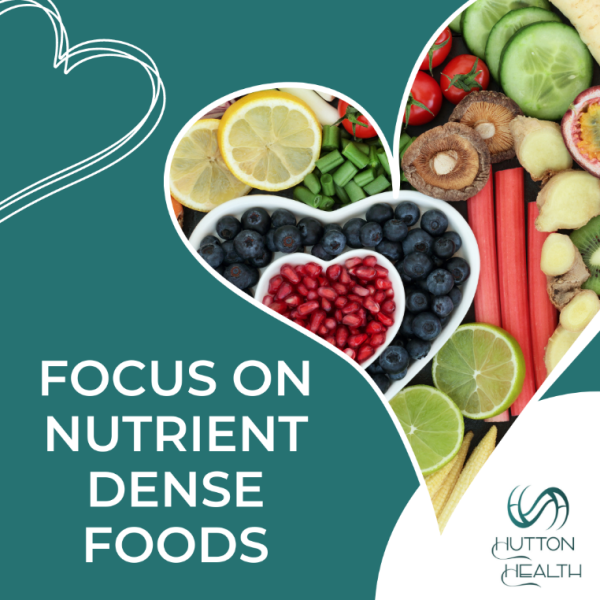 Nutrition tip:	Focus on nutrient dense food