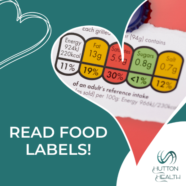 Nutrition Tip: 	Read food labels