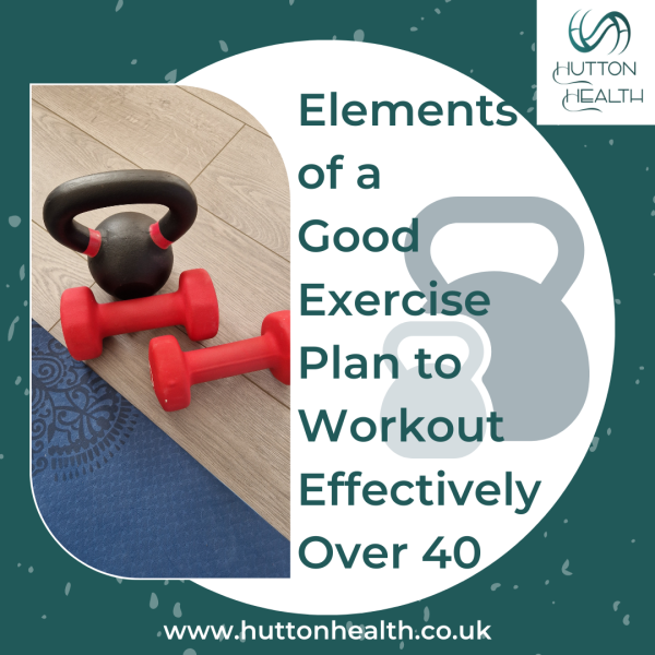 Elements of a good exercise plan to workout effectively over 40