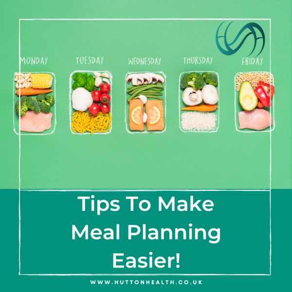Tips to make meal planning easier