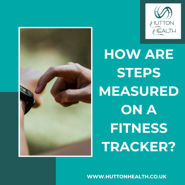 How are steps measured with a fitness tracker?