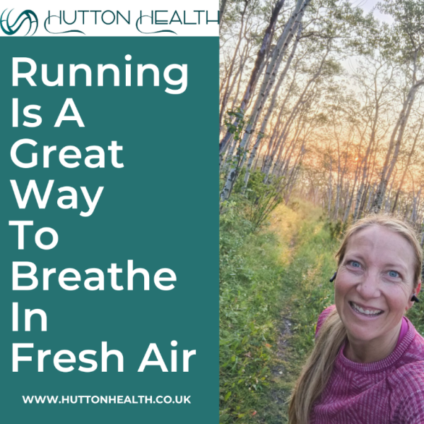 Running is a great way to breathe in fresh air