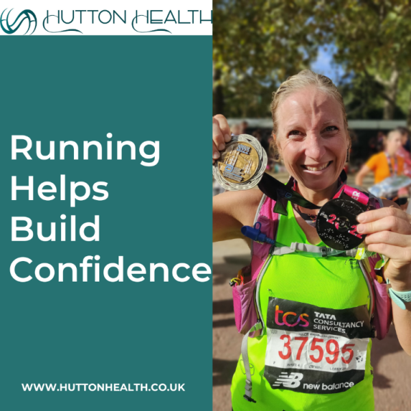 Running helps build confidence