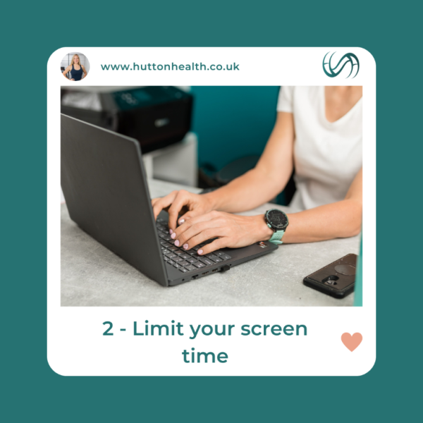 Healthy Habits: Limit your screen time