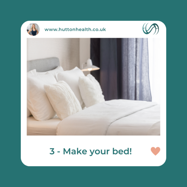 Healthy morning  habits: Make your bed