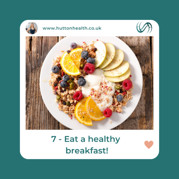 Healthy morning habit: Eat a healthy breakfast