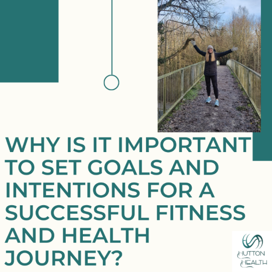 Why is it important to set goals and intentions for a successful fitness and health journey?