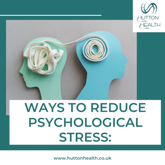 Ways to reduce psychological stress