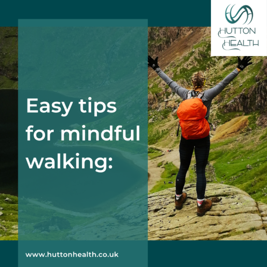 Easy tips for mindful walking: